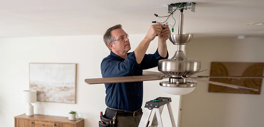 Ceiling Fan Light and Switch Repair in Spokane