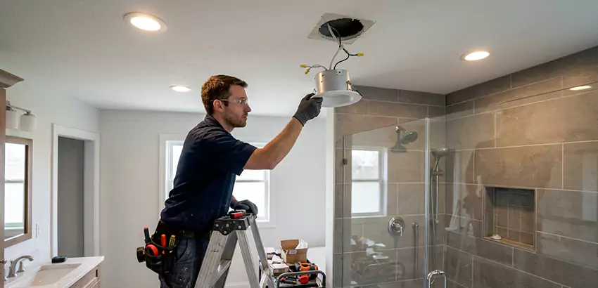 Bathroom and Shower Recessed Lighting Installation in Spokane